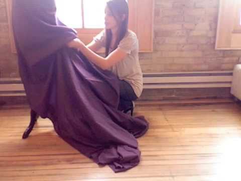 How to bustle a gown