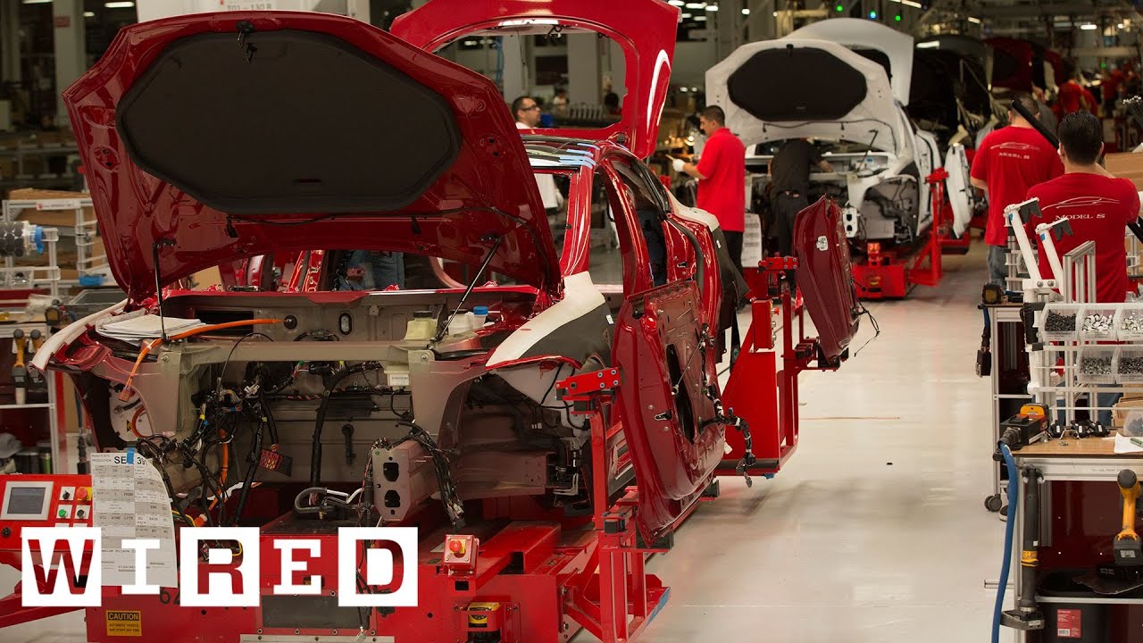 How the Tesla Model S is Made | Tesla Motors Part 1 (WIRED)