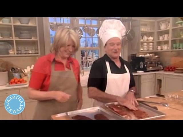 Robin Williams & Martha Stewart Can’t Stop Laughing While Cooking Tacos | Martha Stewart