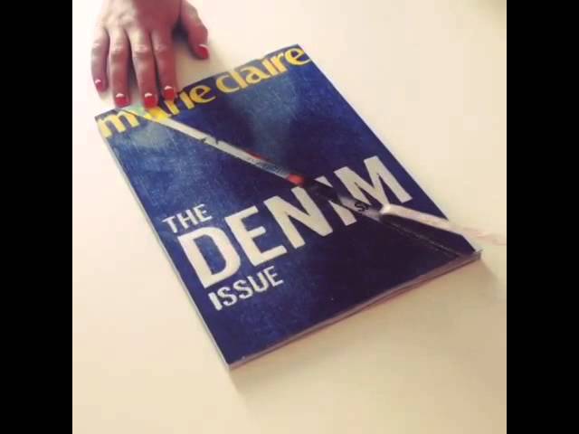 Marie Claire August ’14 Denim Cover Video