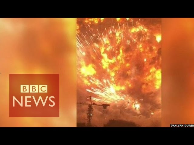 Tianjin explosion video captures fear of eyewitnesses – BBC News