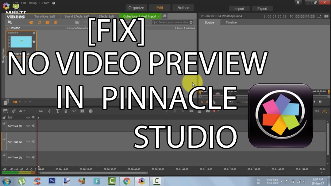 [FIX] Pinnacle Studio No Video Preview Issue