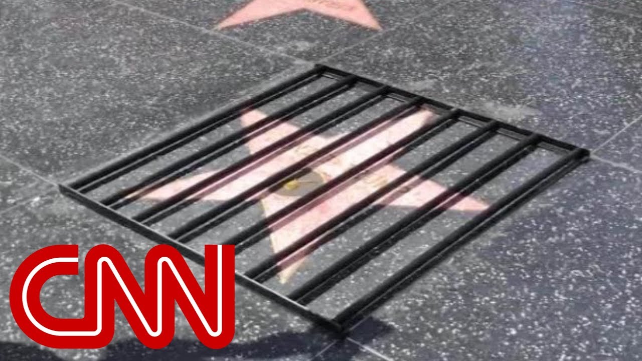 Street artist strikes again on Trump’s Hollywood star