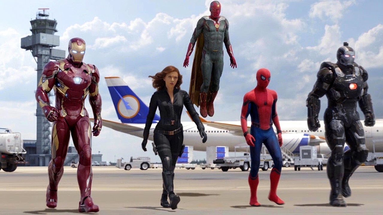 Team Iron Man vs Team Cap – Airport Battle Scene – Captain America: Civil War – Movie CLIP HD