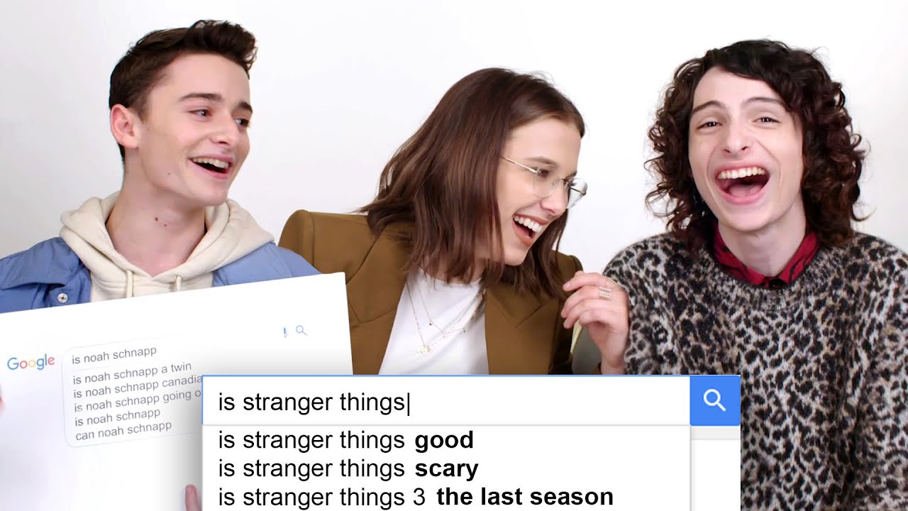 Millie Bobby Brown, Finn Wolfhard & Noah Schnapp Answer the Web’s Most Searched Questions | WIRED
