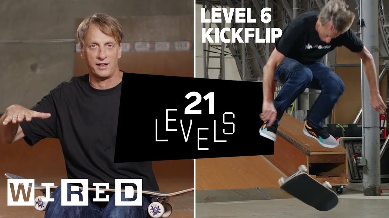 21 Levels of Skateboarding with Tony Hawk: Easy to Complex | WIRED