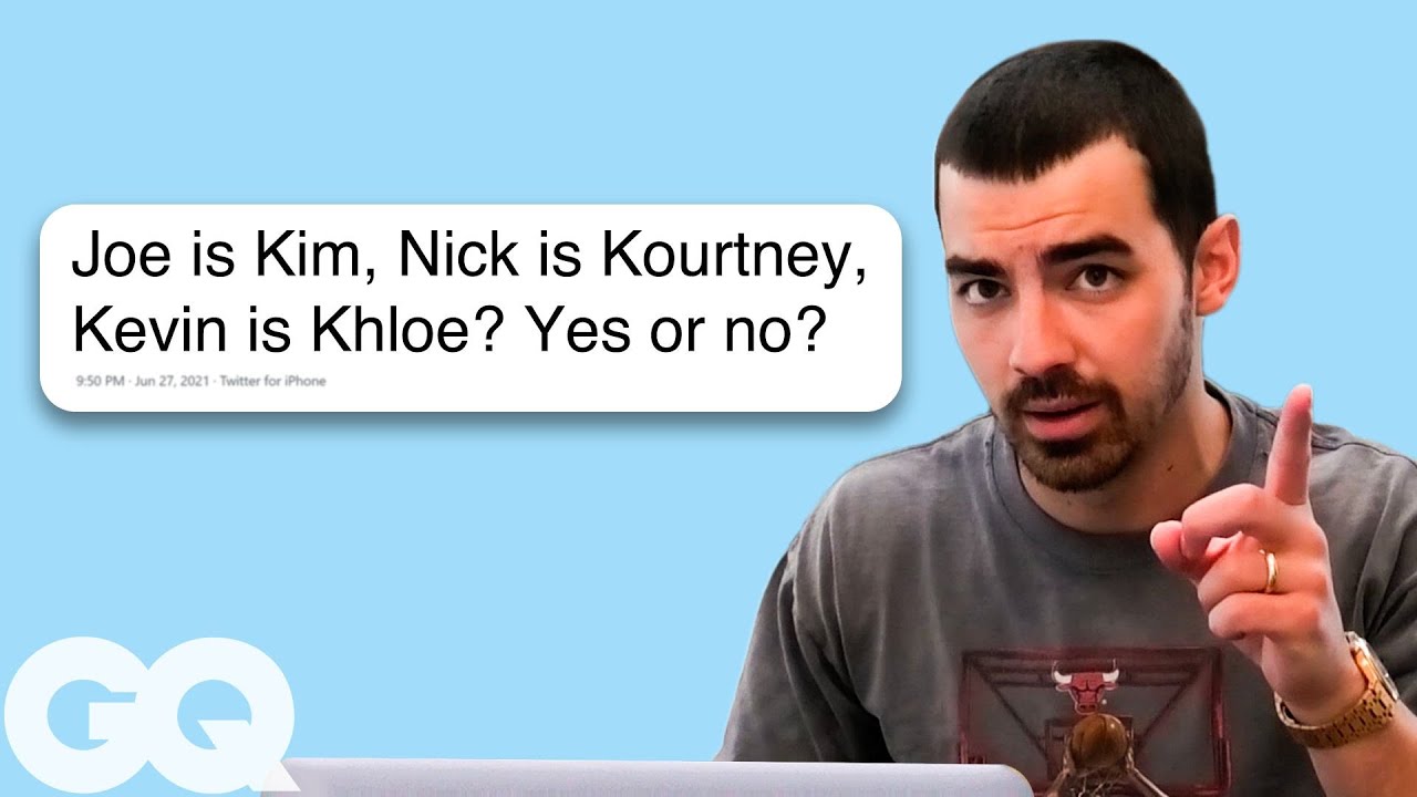 Joe Jonas Replies to Fans on the Internet | Actually Me | GQ