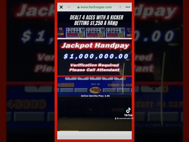 Million Dollar Video Poker Jackpot at Cosmopolitan Las Vegas!