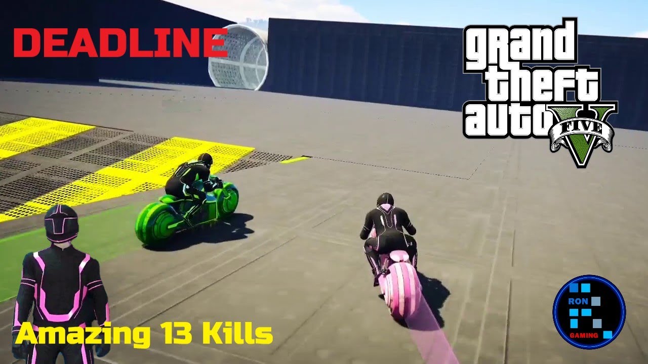 GTA V | Amazing 13 kills in Deadline TRON game mode