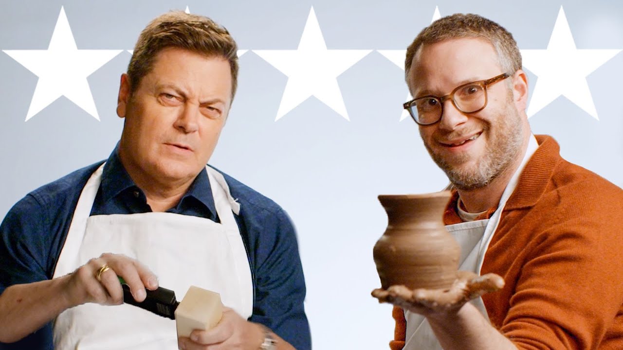 Seth Rogen & Nick Offerman Test Crafting Gadgets | WIRED