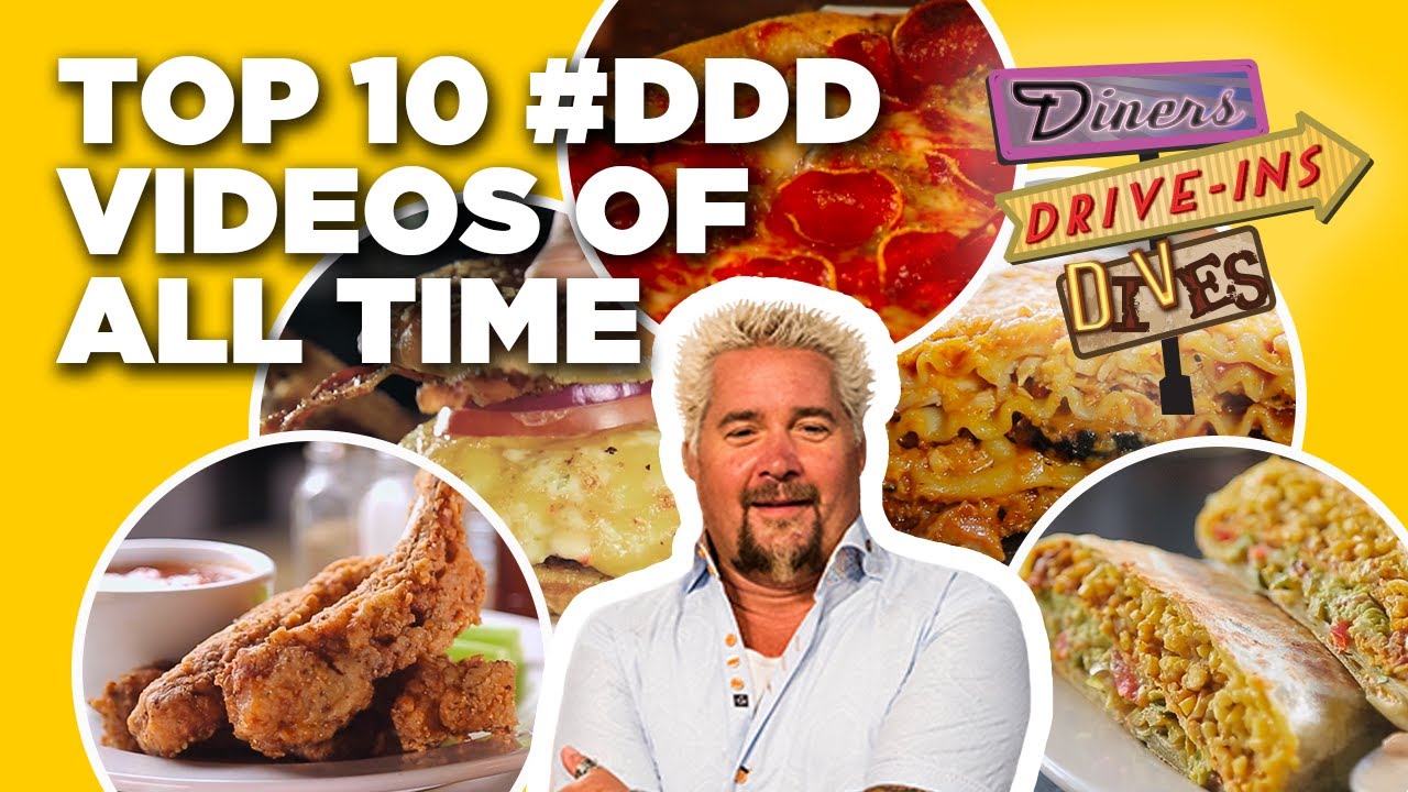 Top 10 #DDD Videos of ALL Time with Guy Fieri | Diners, Drive-Ins and Dives | Food Network