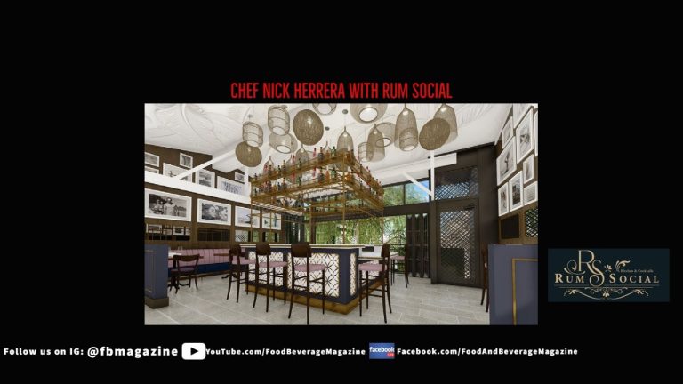 Chef Nick Herrera with Rum Social