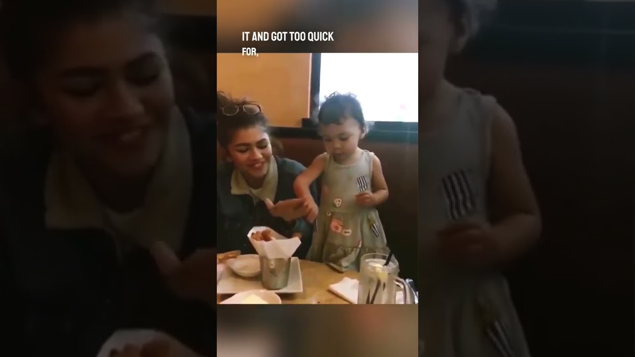 Zendaya’s niece jacked her food 😂