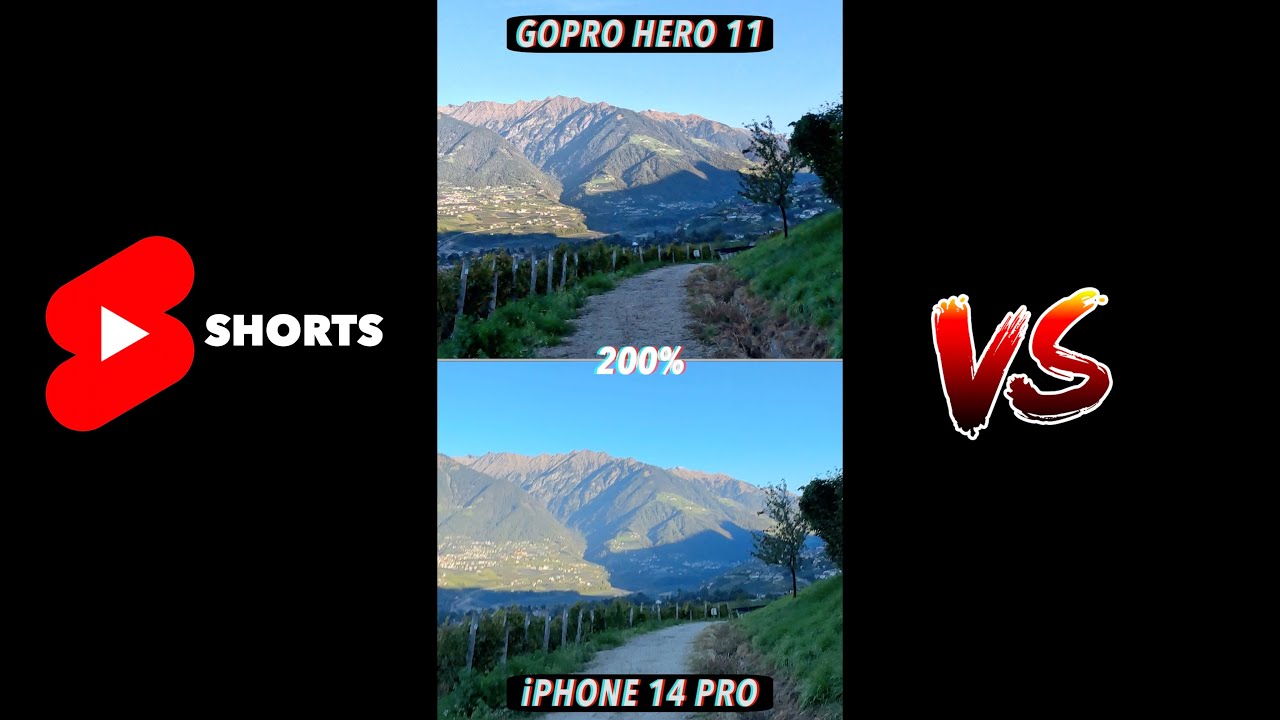 iPhone 14 Pro (Max) Action Mode vs GoPro Hero 11 Stabilization #shorts