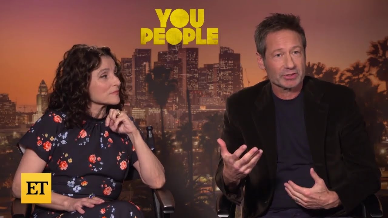 Julia Louis-Dreyfus and David Duchovny | Interview (“You People”) | Entertainment Tonight