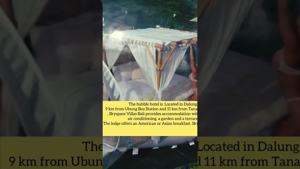 Bubble hotel in Bali🇮🇩Watch the full video on my YouTube channel. #travelchannel #adventurevlogs