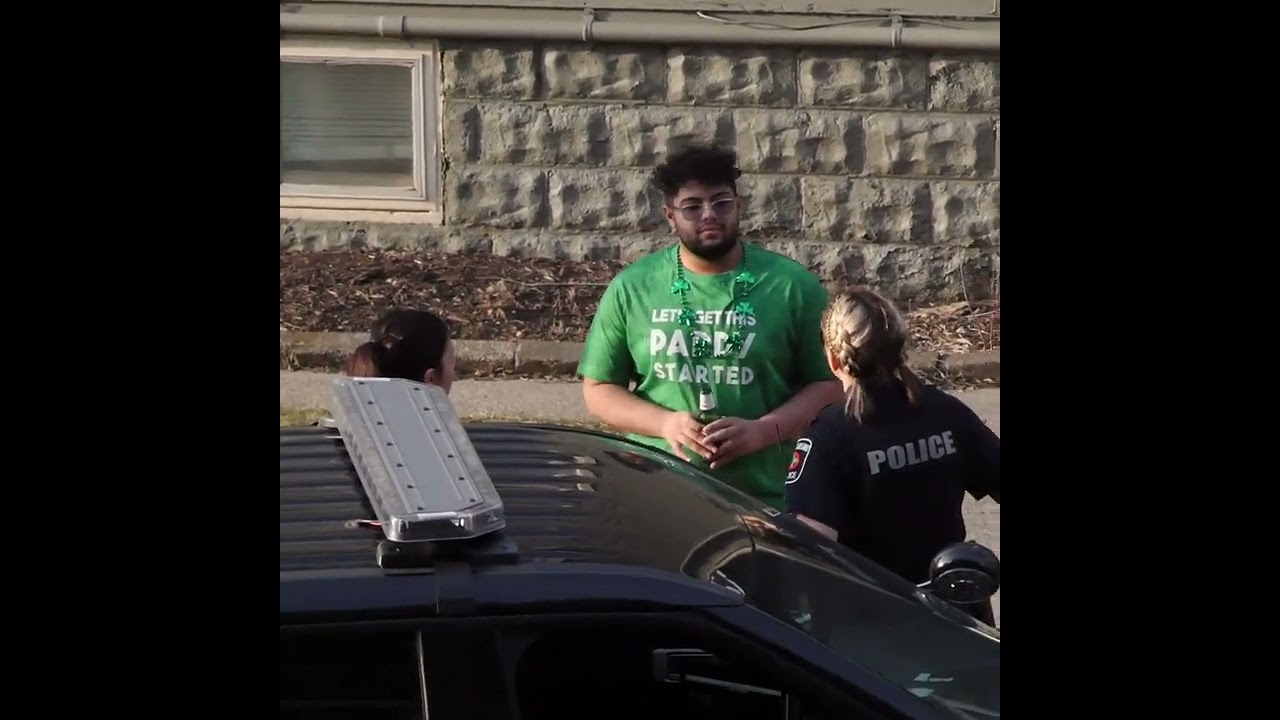 Non alcoholic beer prank on cops! #shorts #trolling #msu