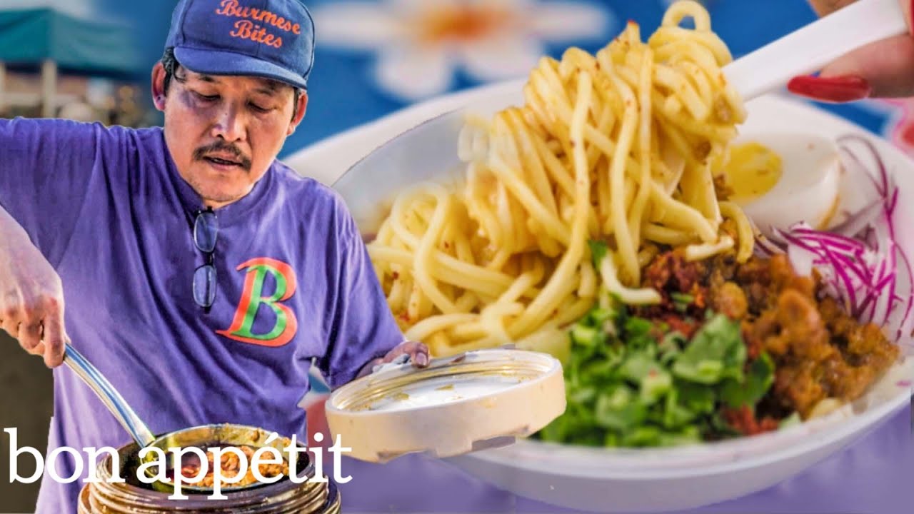 A Day With a Burmese Street Vendor at NYC’s Biggest Night Market | On The Line | Bon Appétit