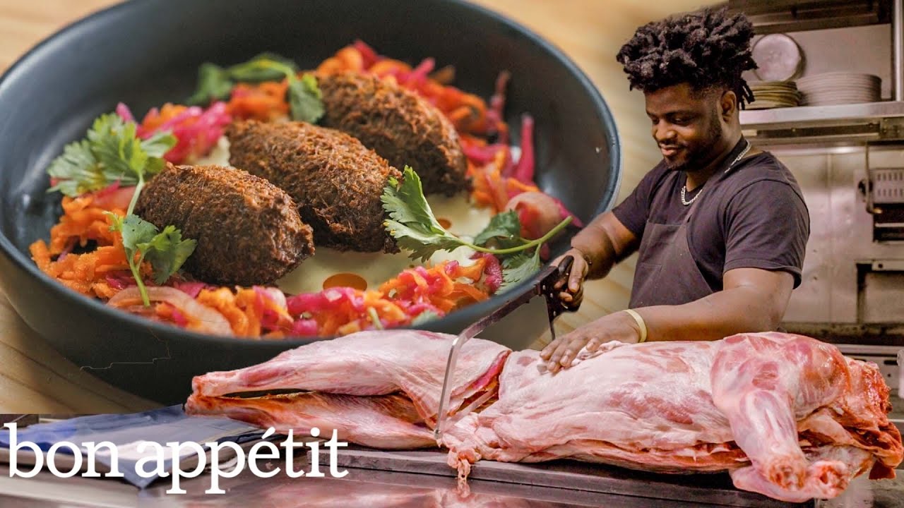 A Day at Austin’s Top Caribbean Restaurant Cooking Whole Wild Boar | On The Line | Bon Appétit