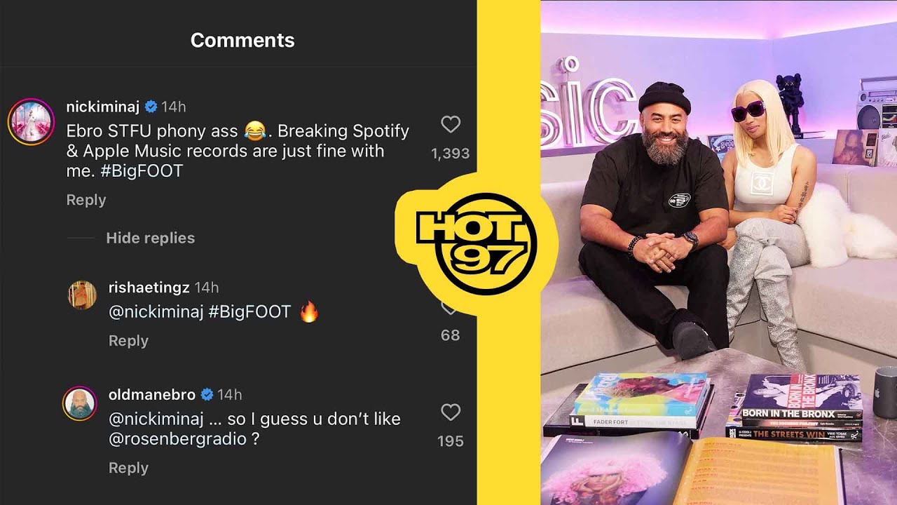 Ebro Addresses Nicki Minaj’s Comments Over Ebro in the Morning ‘Bigfoot’ Conversation