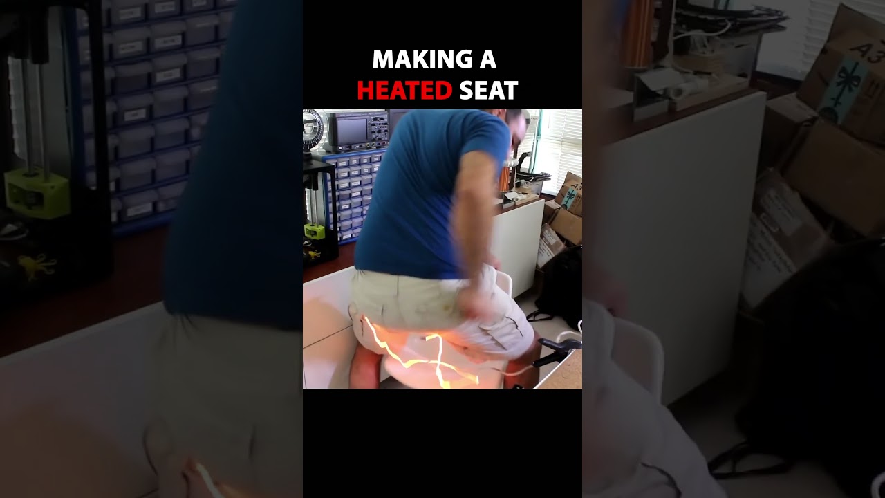 Resistive Wire Heats Up! DON’T SIT ON IT! #funny #electronics #heater