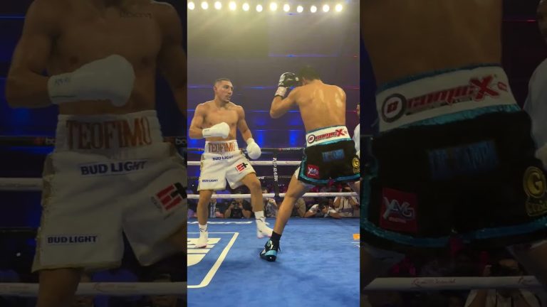 Teofimo loves a good taunt 🤣 #boxing #toprank #teofimolopez
