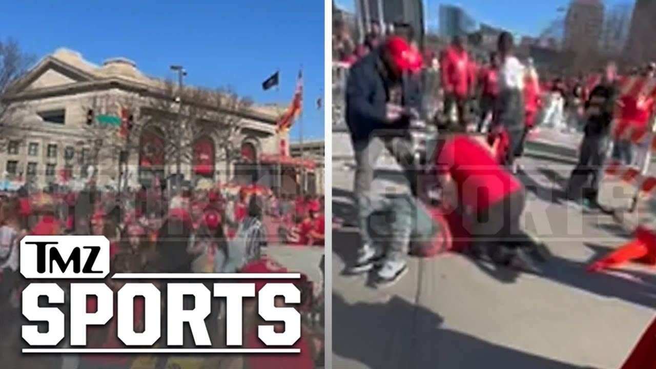 New Video Of Moment Rapid-Fire Shots Rang Out at Kansas City Chiefs Rally | TMZ Sports