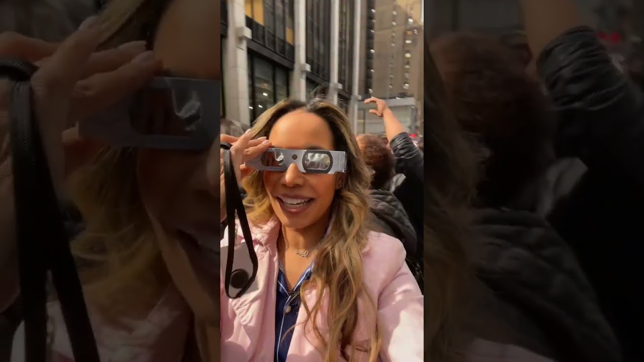 Page Six team live from the 2024 Solar Eclipse☀️ #shorts