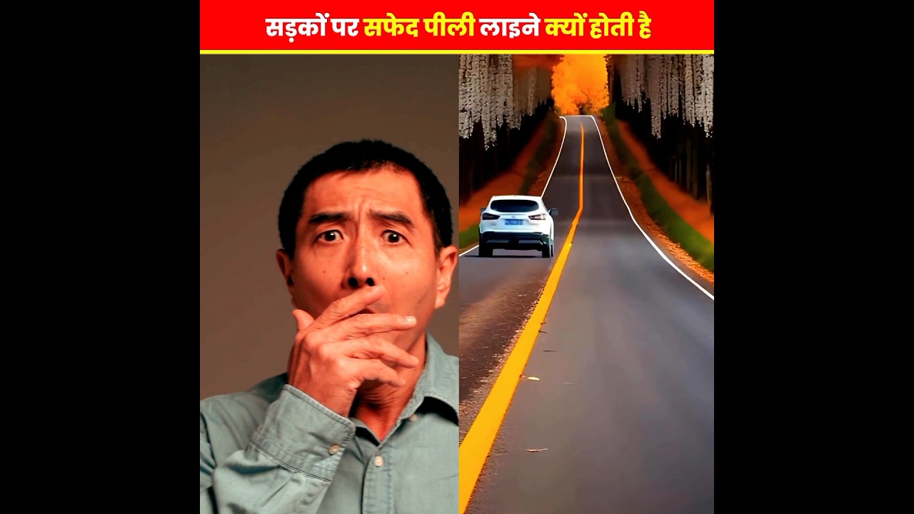 सड़को पर लाइने क्यों होती है ❓।#viral #fact #shorts