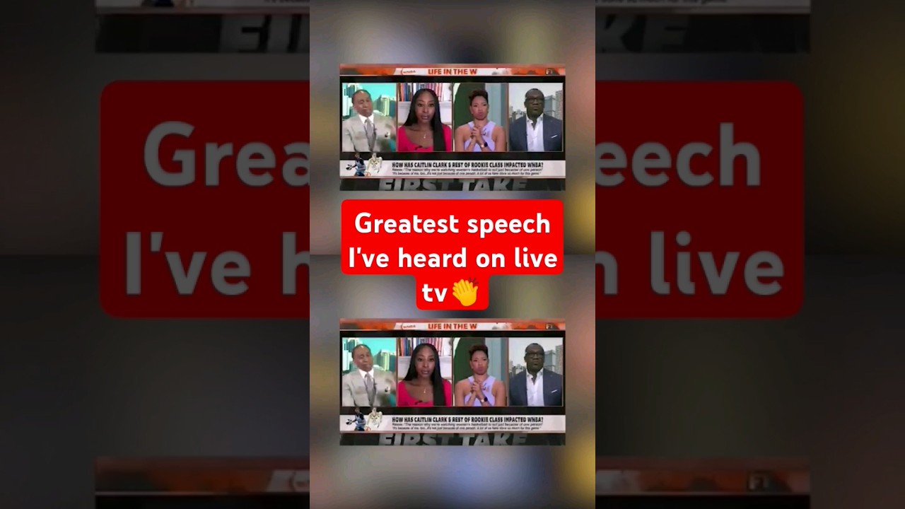 Greatest speech I’ve heard on live TV #firsttake #espn @UniversalCrestTV #shorts