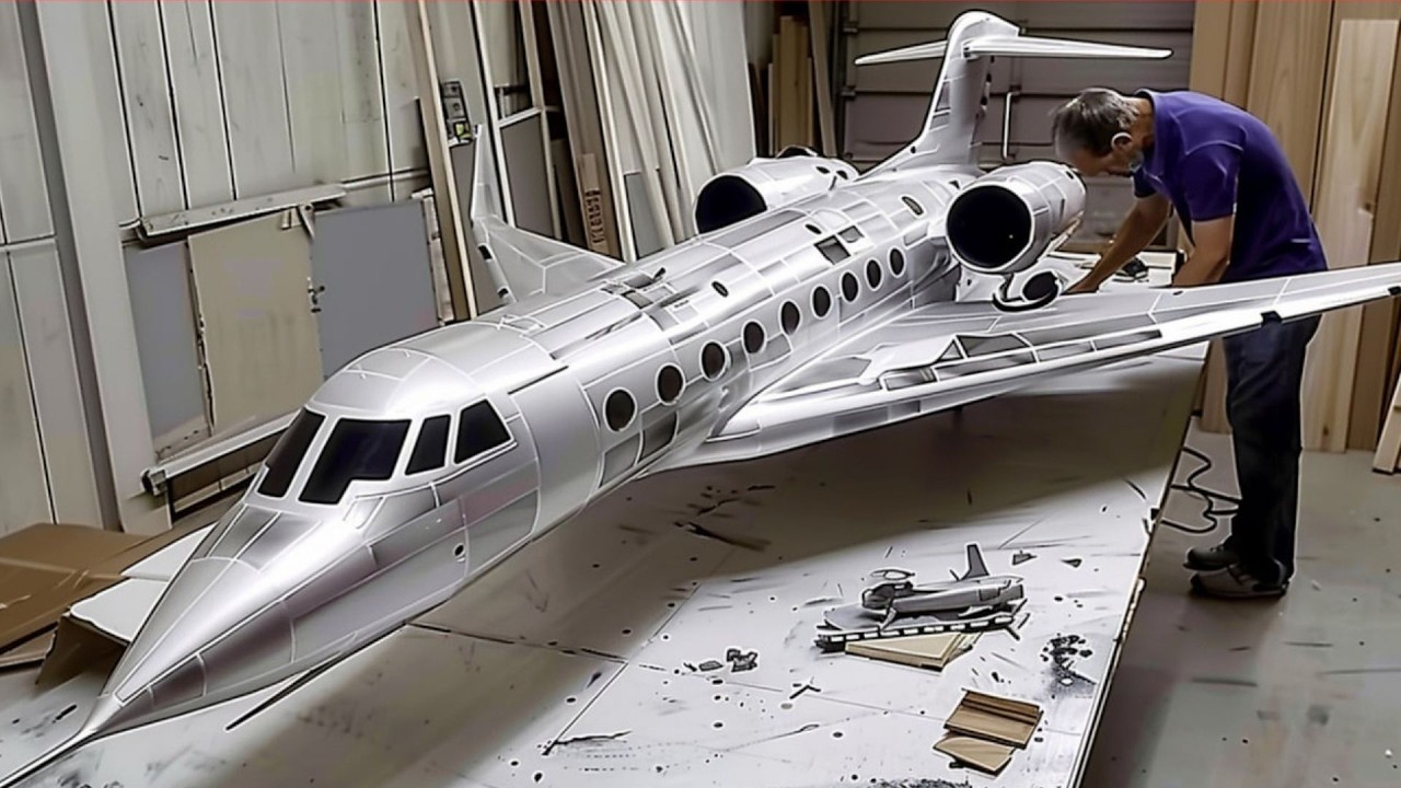 Man Builds Hyperrealistic RC Jet Plane at Scale | Gulfstream G650 Replica by @RamyRC