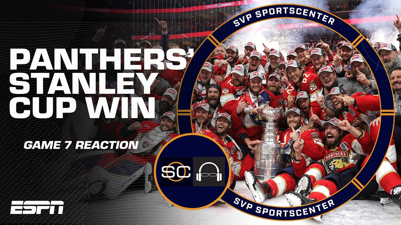 Reacting to the Florida Panthers’ Game 7 win to claim the Stanley Cup vs. the Oilers 🏆 | SC with SVP