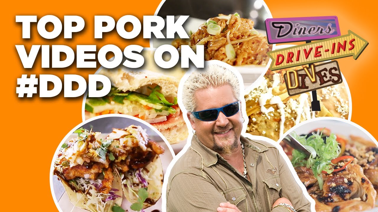 Top Pork Dishes on #DDD with Guy Fieri | Diners, Drive-Ins and Dives | Food Network