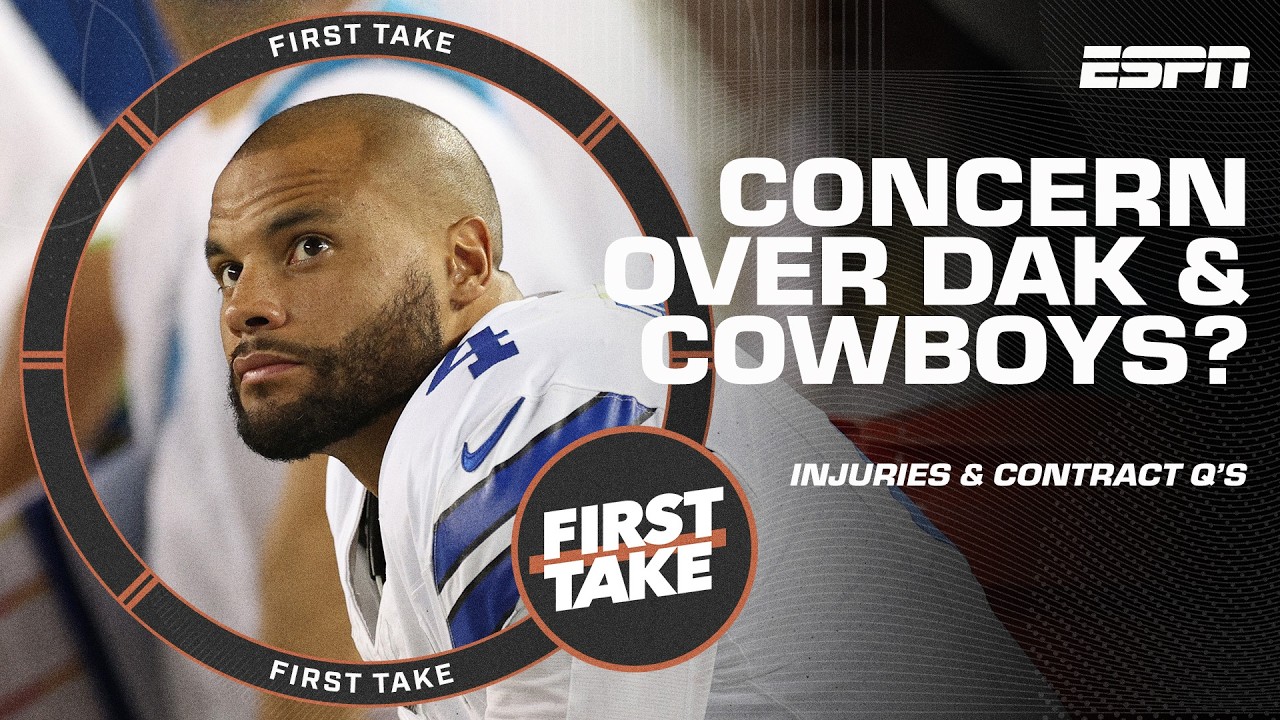 Dak Prescott’s ankle injury concern? + Cowboys playoffs chances & contract questions 👀 | First Take