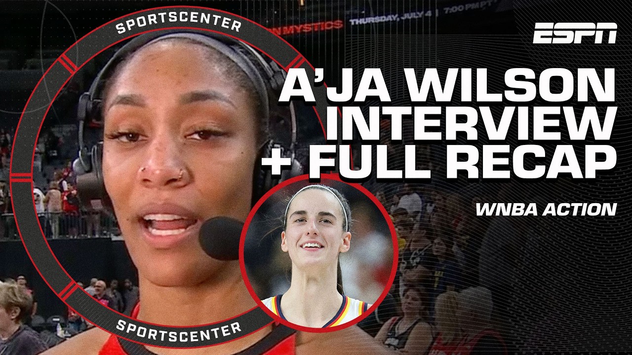 ‘IT’S A GOOD VIBE!’ 🔥 – A’ja Wilson on Caitlin Clark & the growth of the WNBA [RECAP] | SportsCenter