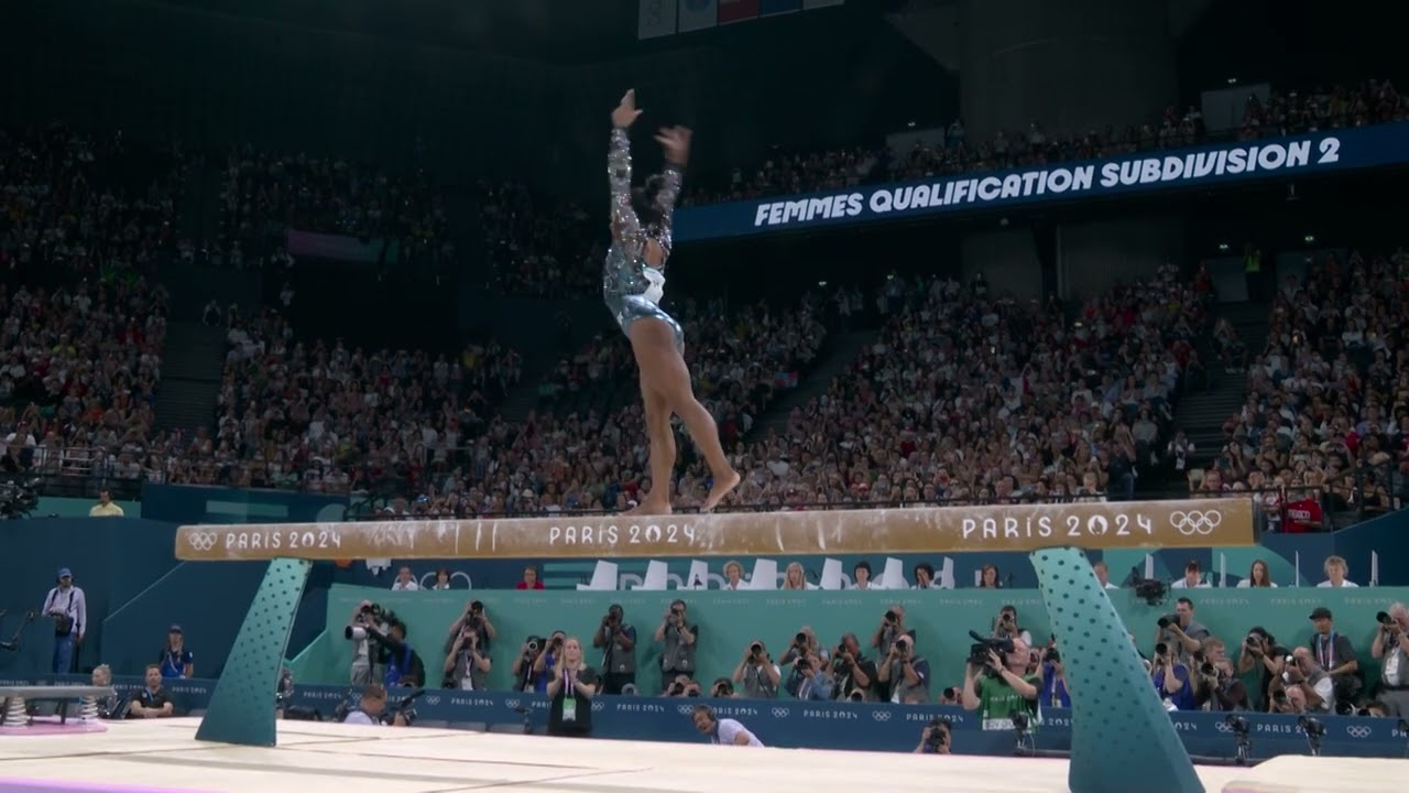 Simone Biles – First woman to complete a triple flip!