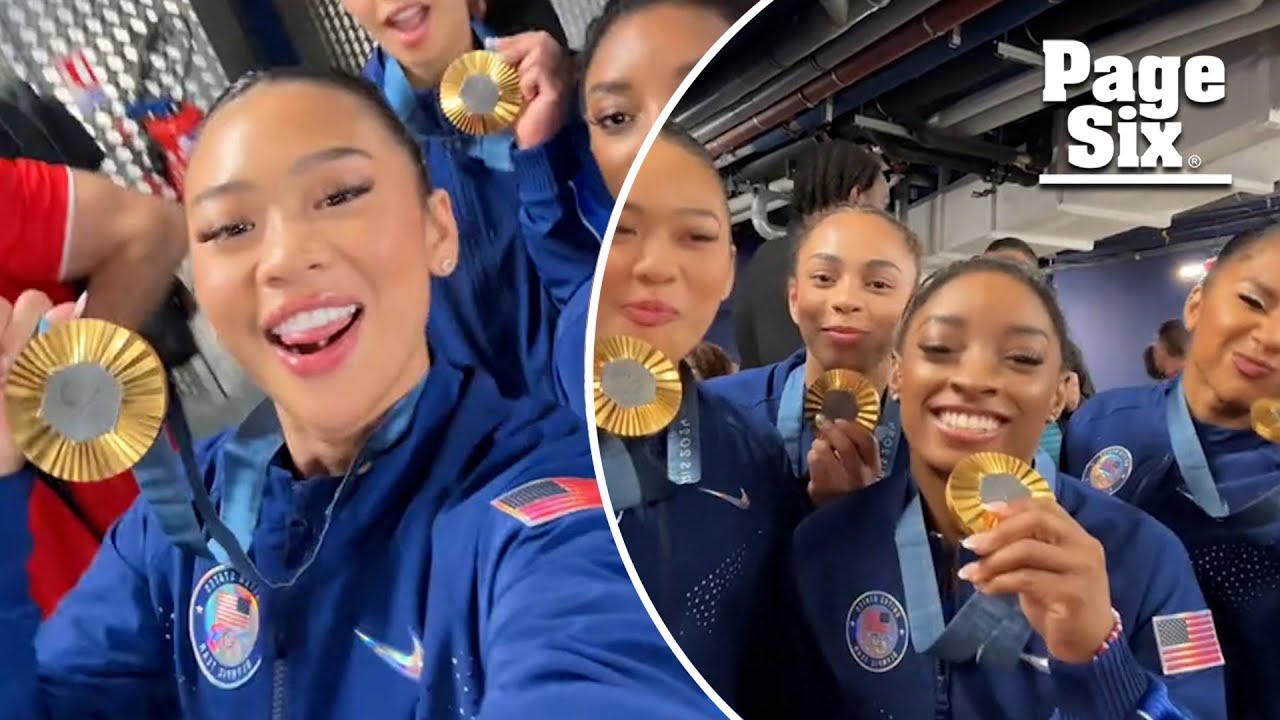 Suni Lee and Simone Biles post TikToks after winning gymnastics gold medal at 2024 Paris Olympics