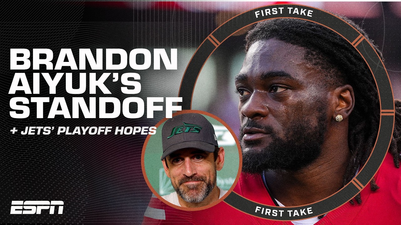 BRANDON AIYUK’S STANDOFF with the 49ers 😤 + Can Rodgers lift the Jets to the PLAYOFFS? | First Take