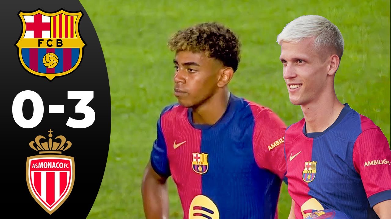 Barcelona vs Monaco 0-3 – All Goals & Highlights 2024