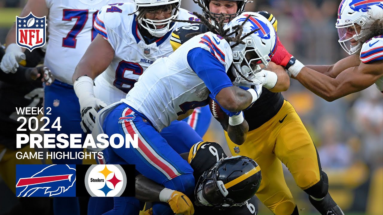 Buffalo Bills vs. Pittsburgh Steelers | 2024 Preseason Week 2 Game Highlights