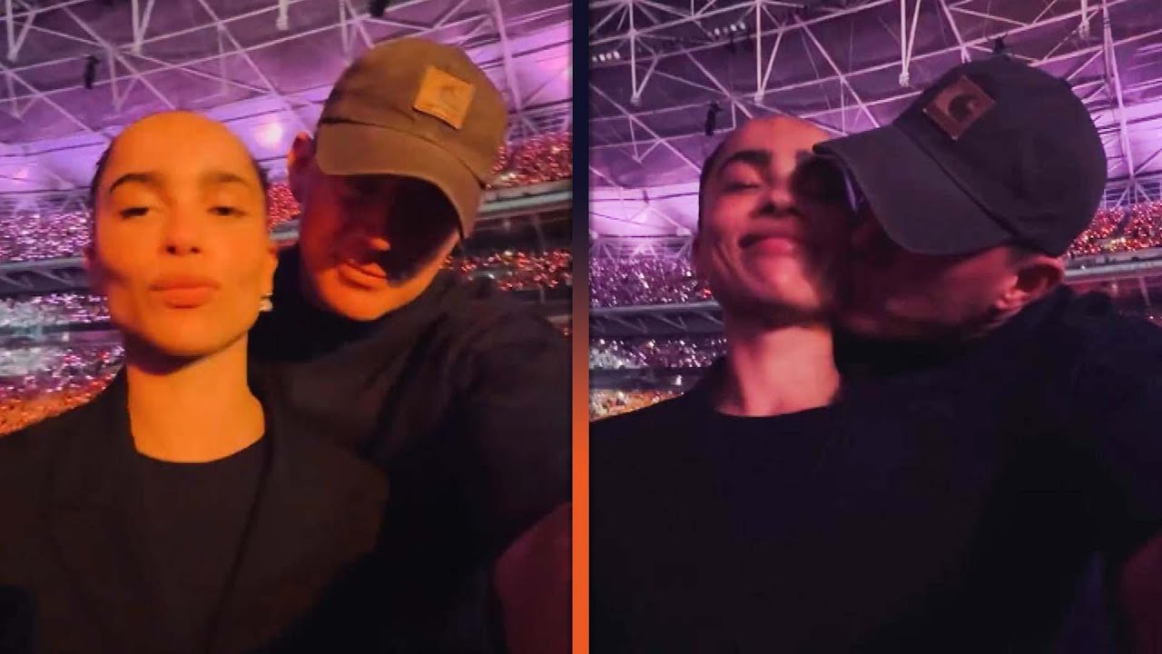 Channing Tatum and Zoë Kravitz KISS at Taylor Swift Show