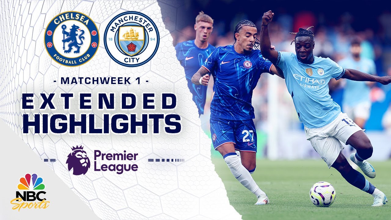 Chelsea v. Manchester City | PREMIER LEAGUE HIGHLIGHTS | 8/18/2024 | NBC Sports