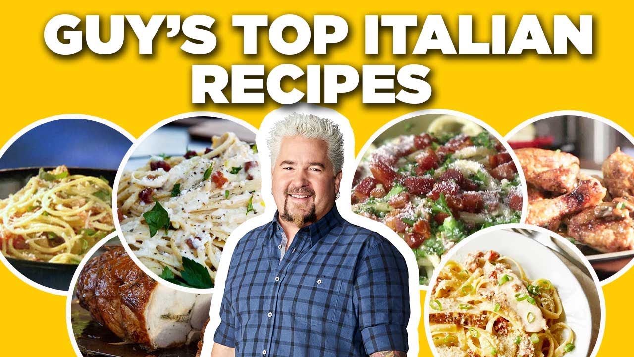 Guy Fieri’s Top 10 Italian Recipe Videos | Guy’s Big Bite | Food Network