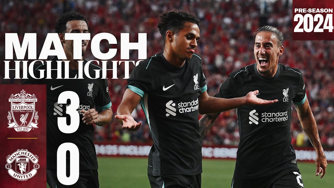 HIGHLIGHTS: Liverpool 3-0 Manchester United | Sell-out crowd for USA Tour win