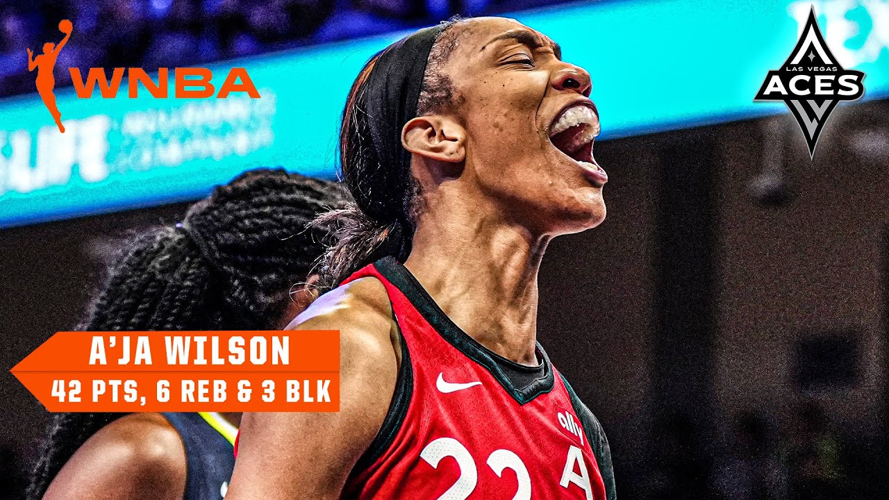 HIGHLIGHTS from A’ja Wilson’s 42-point performances vs. the Wings 💪 | WNBA on ESPN