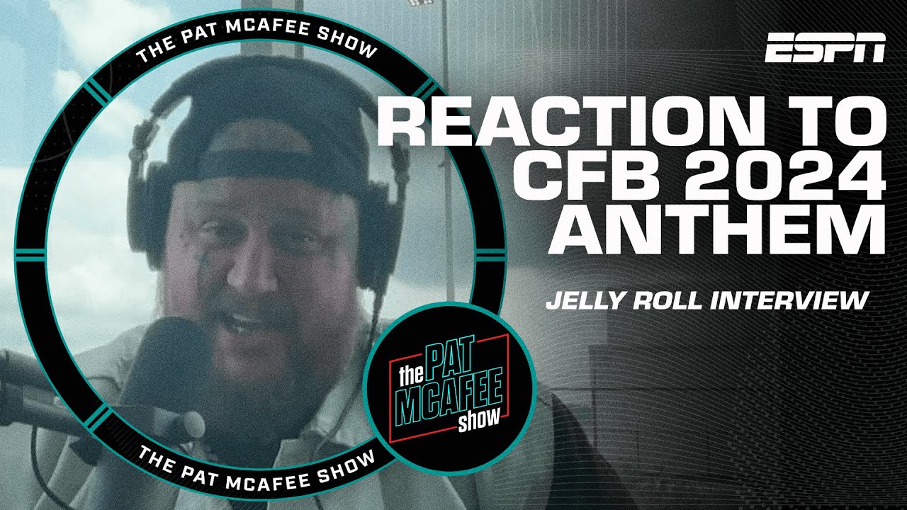 Jelly Roll reacts to seeing the 2024 college football anthem for the first time 🏈 | Pat McAfee Show