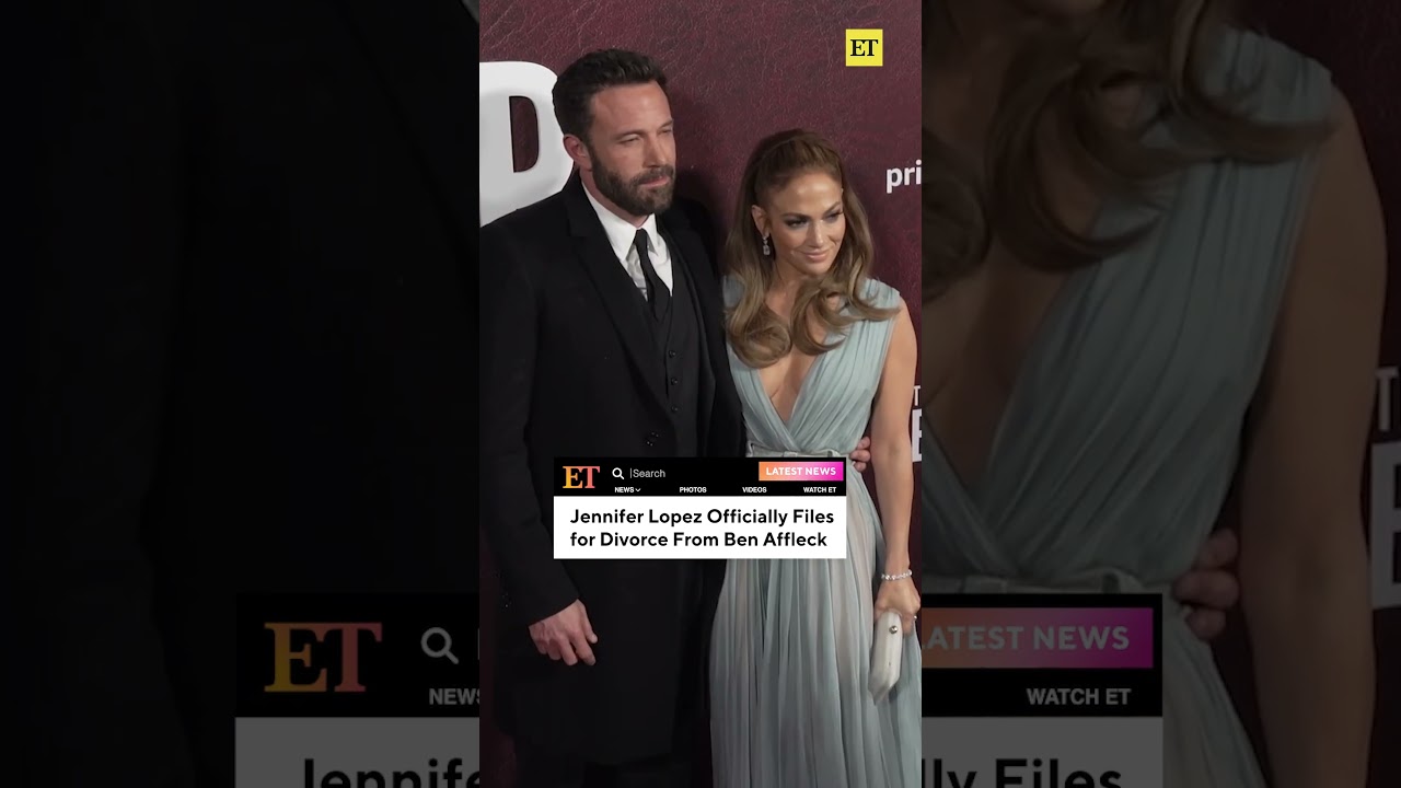 Jennifer Lopez Officially Files For Divorce From Ben Affleck #jenniferlopez #benaffleck #shorts