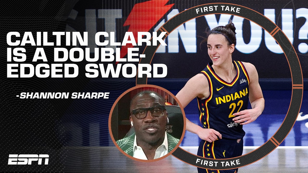 LET HER COOK 👩‍🍳🔥 Shannon Sharpe says Caitlin Clark is a DOUBLE-EDGED SWORD ⚔️ | First Take