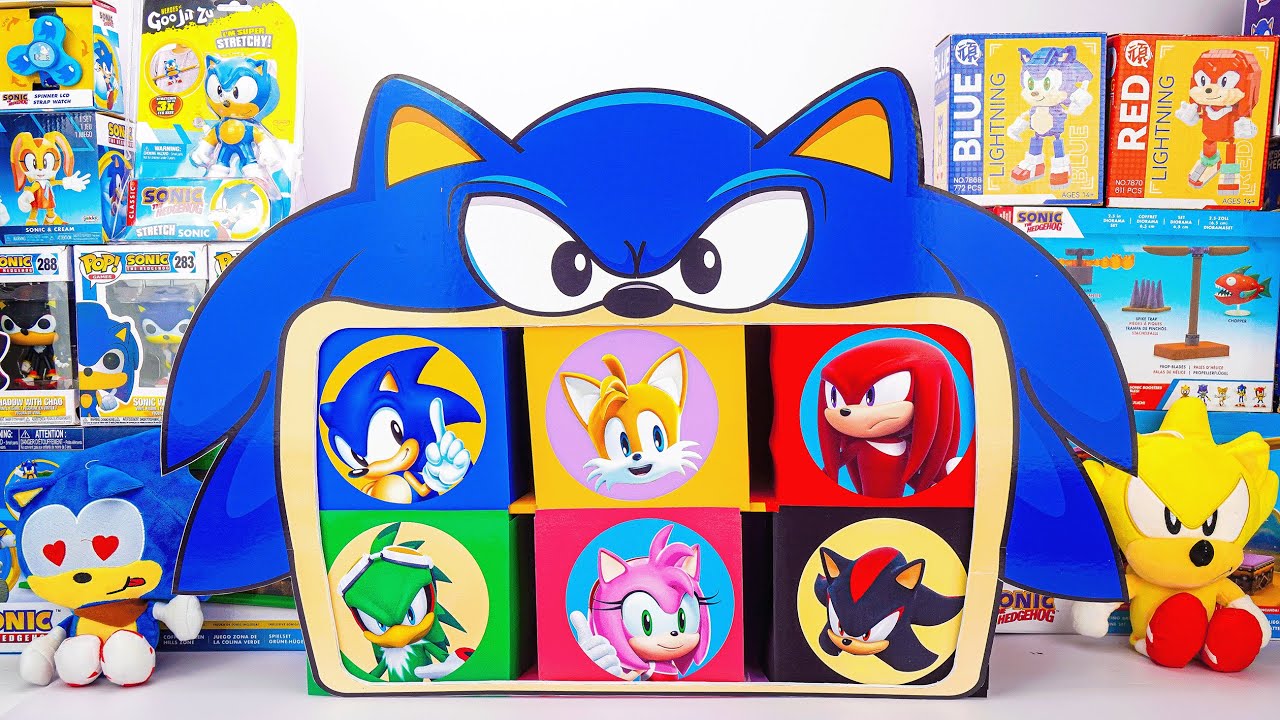 Sonic The Hedgehog Mystery Boxes Toys Unboxing | Giant Sonic Teeth Box | Compilation ASMR