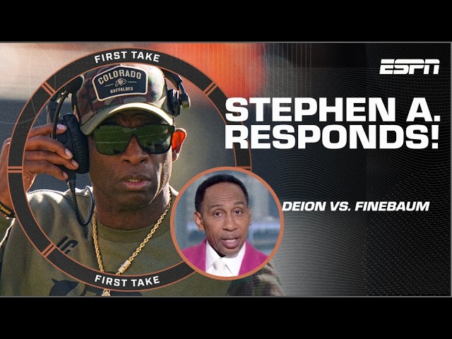 Stephen A. COMES TO THE DEFENSE of Paul Finebaum over Deion Sanders comments 🍿 | First Take